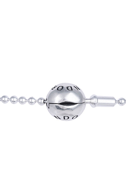 White Finish CZ Bracelet In Sterling Silver