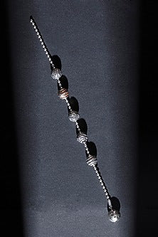 White Finish CZ Bracelet In Sterling Silver