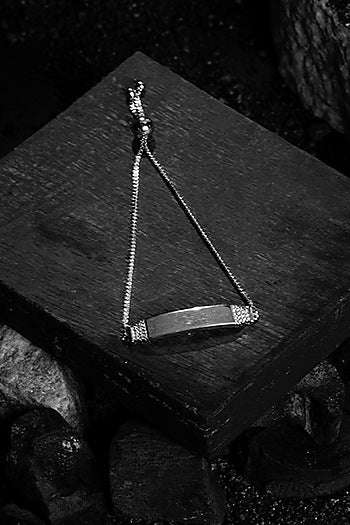 White Gold Finish Zircon Bracelet In Sterling Silver