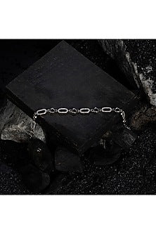 White Finish CZ Bracelet In Sterling Silver