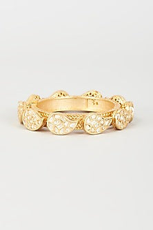 Gold Finish Imitation Polki Bangle