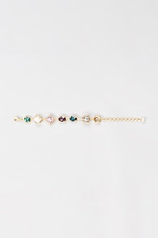 Gold Finish Swarovski Stone Bracelet