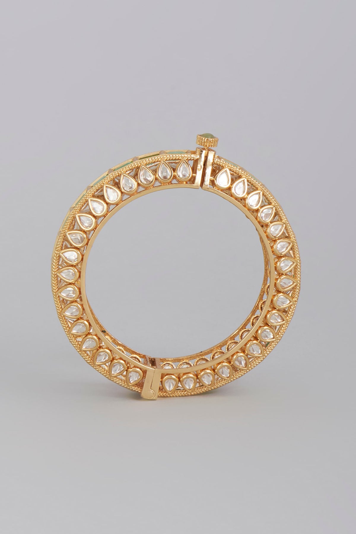 Gold Finish Brass Bangle