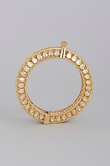 Gold Finish Brass Bangle