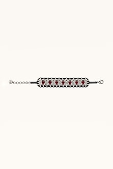 White Rhodium Finish Cubic Zirconia Bracelet