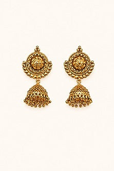 Gold Finish Temple Necklace Set