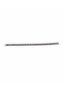White Finish CZ Stone Bracelet