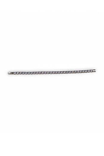 White Finish CZ Stone Bracelet