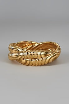 Gold Finish Brass Bangle