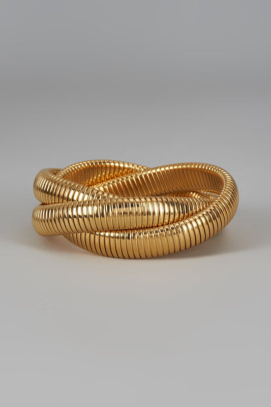 Gold Finish Brass Bangle