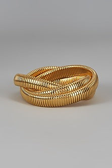 Gold Finish Brass Bangle
