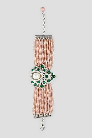 White Finish Zircon Stone Bracelet