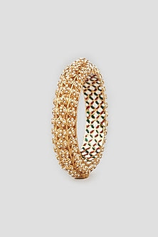 Gold Finish Meenakari Bangle