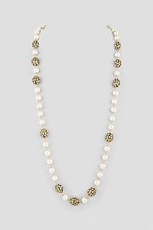 Two Tone Finish Kundan Polki Necklace