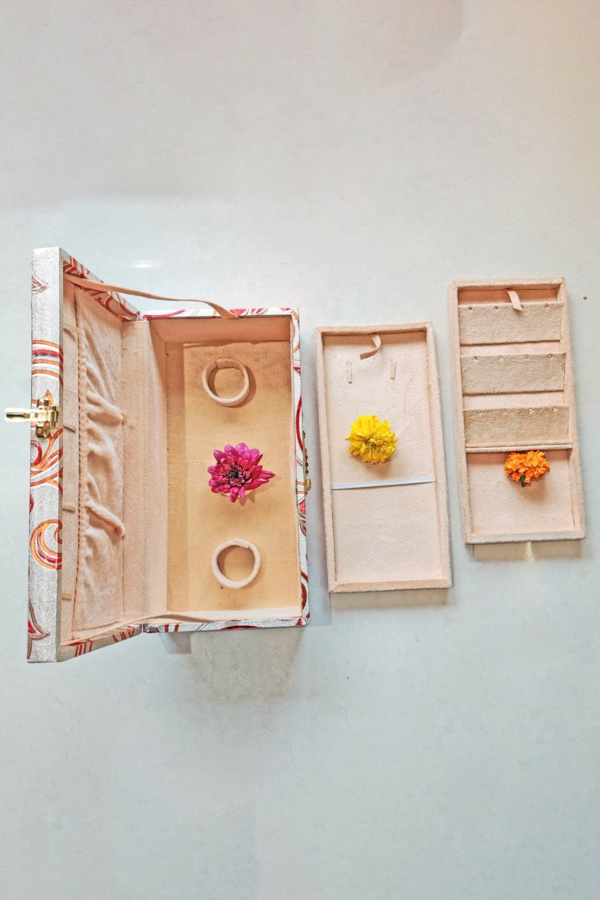 Multi-Colored Wooden Bangle Box