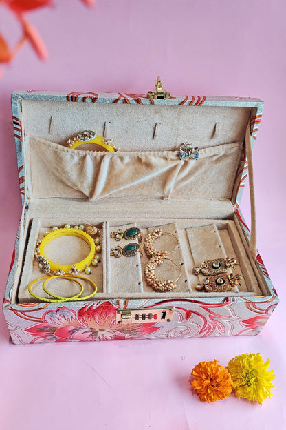 Multi-Colored Wooden Bangle Box