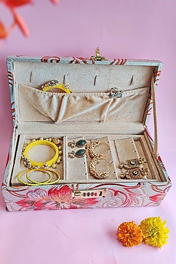 Multi-Colored Wooden Bangle Box