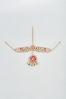 Aari & Zardosi Hand Embroidered Matha Patti