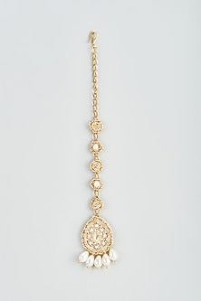 Aari & Zardosi Hand Embroidered Maang Tikka