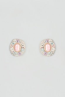 Aari & Zardosi Hand Embroidered Stud Earrings