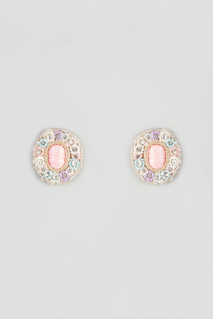 Aari & Zardosi Hand Embroidered Stud Earrings