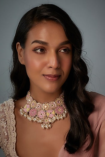 Aari & Zardosi Hand Embroidered Necklace
