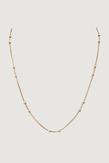 Rose Gold Finish Chain In Sterling Silver