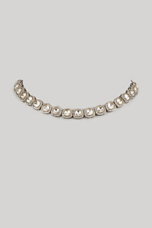 White Finish Zircon Handcrafted Necklace