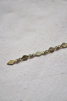 Gold Finish Coin Textured Maang Tikka