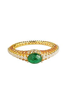 Gold Finish Zircon Bracelet