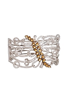 White Finish Cubic Zirconia Bracelet