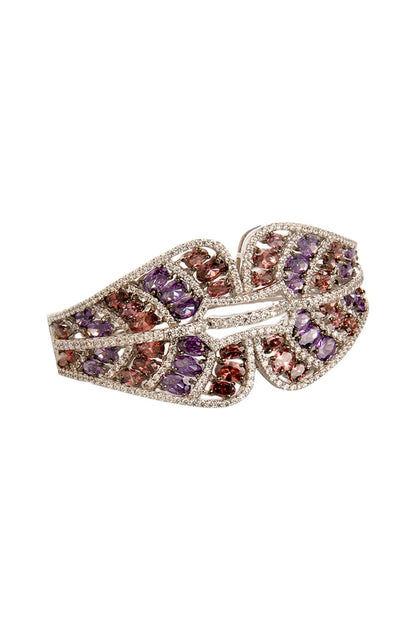 Two Tone Finish Hydro Zirconia Bracelet