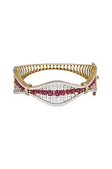 White Finish & Gold Finish Bracelet