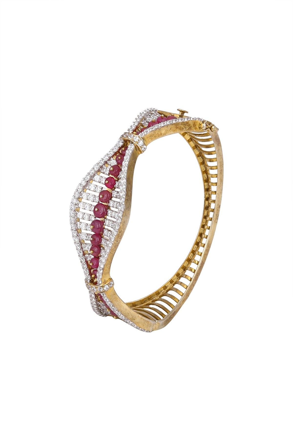 White Finish & Gold Finish Bracelet