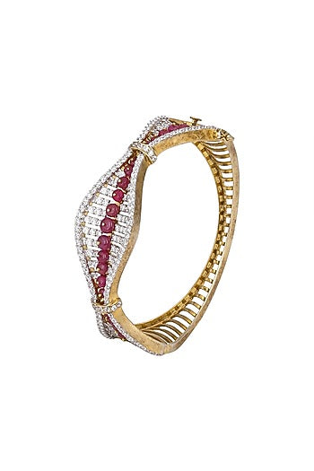 White Finish & Gold Finish Bracelet