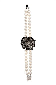White & Black Rhodium Finish Bracelet