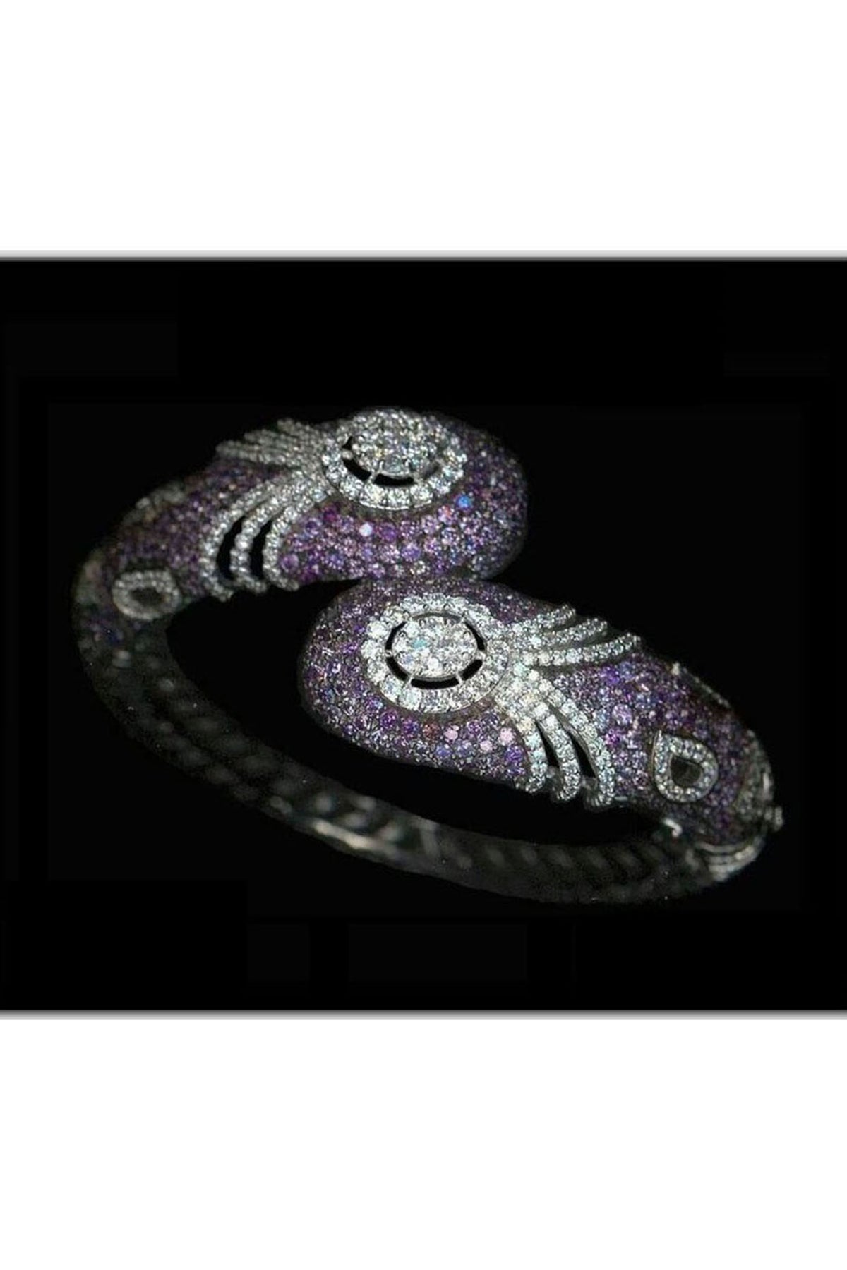 White Finish Cubic Zirconia Bracelet