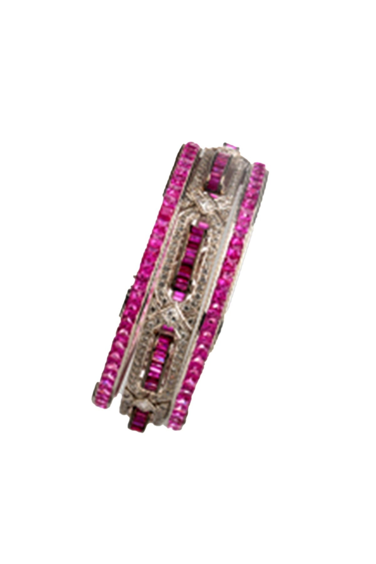 White Finish Cubic Zirconia Bracelet