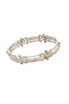White Finish Cubic Zirconia Bracelet