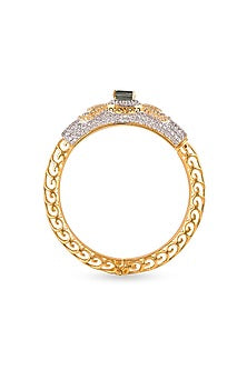 White Finish Zircon Bracelet In Sterling Silver