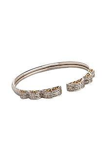 White Finish Cubic Zirconia Bracelet