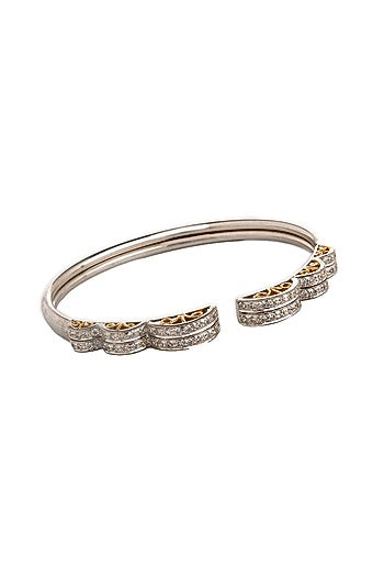 White Finish Cubic Zirconia Bracelet