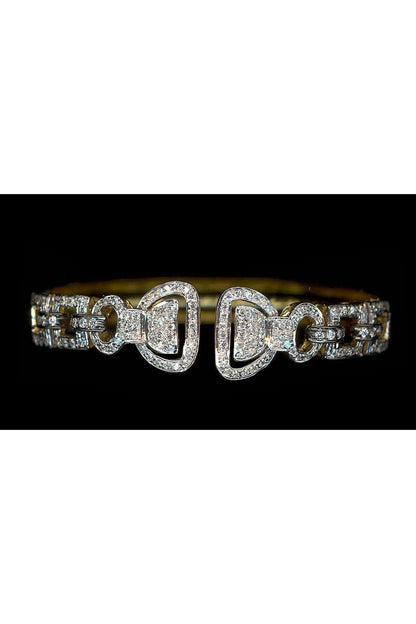 White Finish Cubic Zirconia Bracelet