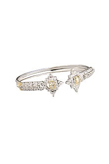 White Finish Cubic Zirconia Bracelet
