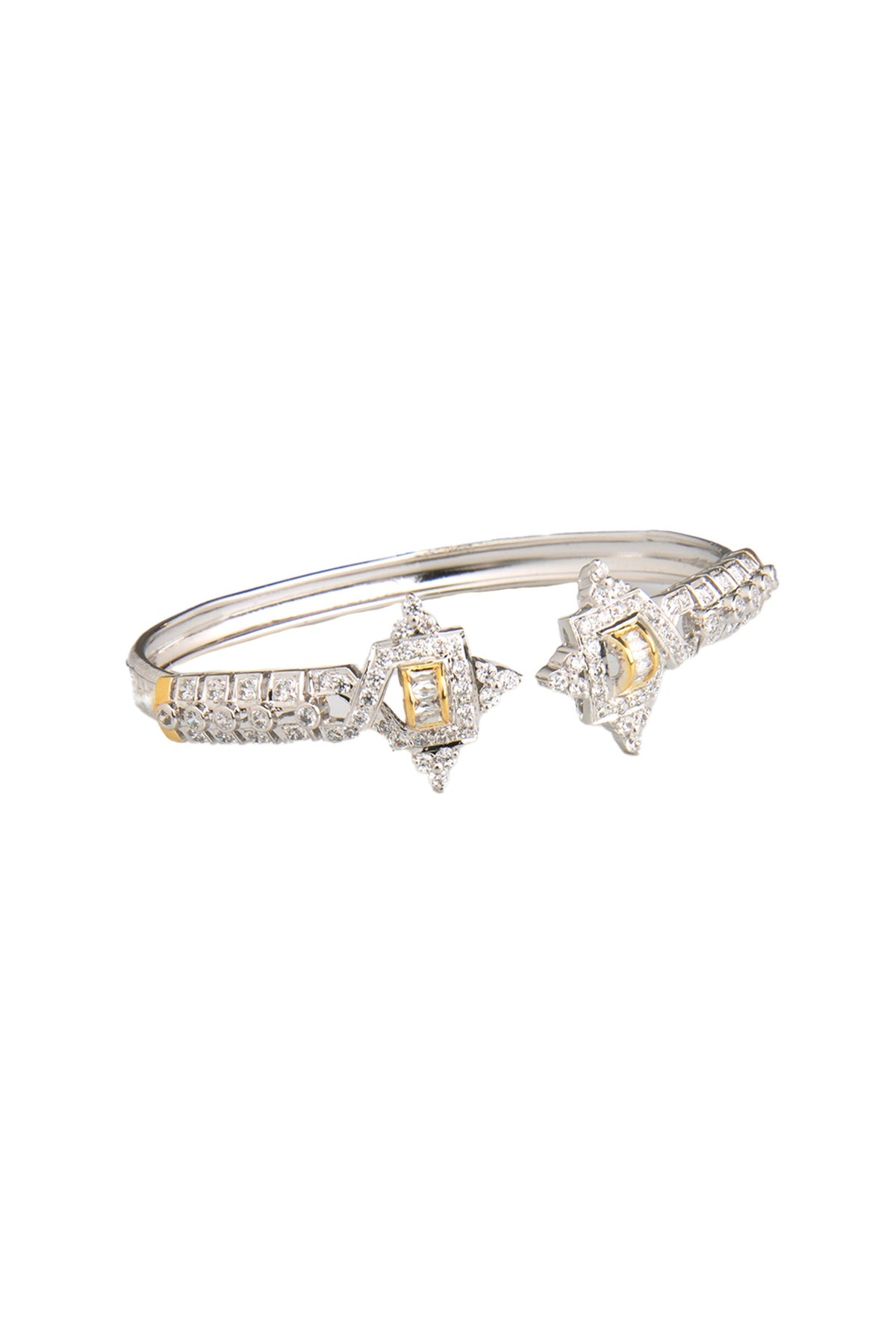 White Finish Cubic Zirconia Bracelet