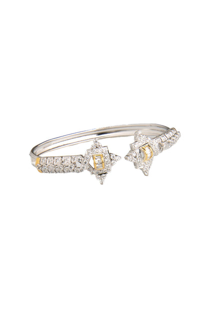 White Finish Cubic Zirconia Bracelet