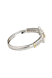 White Finish Cubic Zirconia Bracelet