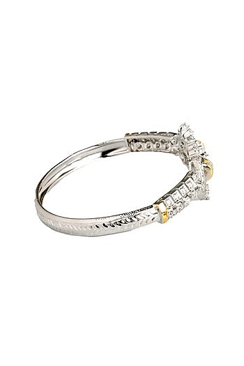 White Finish Cubic Zirconia Bracelet