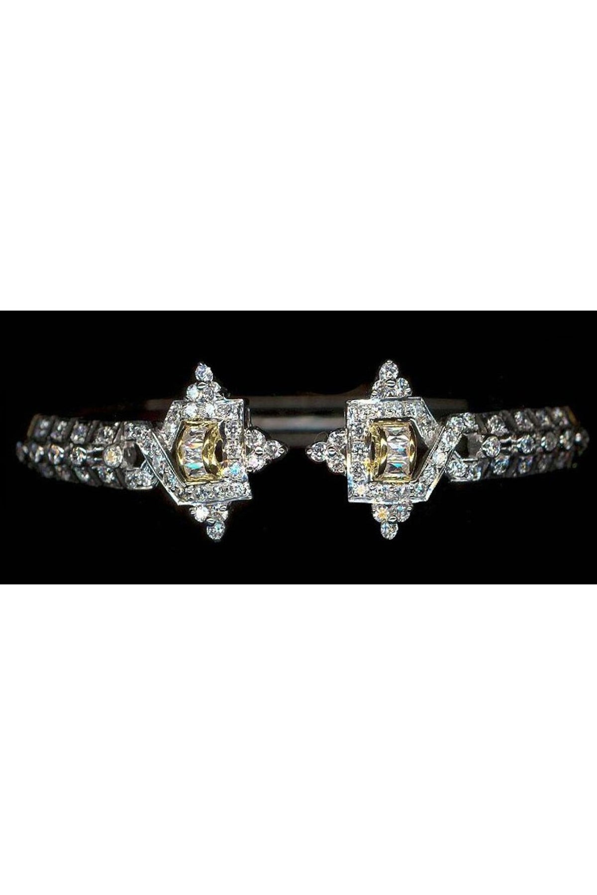 White Finish Cubic Zirconia Bracelet