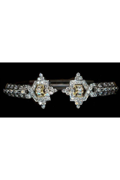 White Finish Cubic Zirconia Bracelet